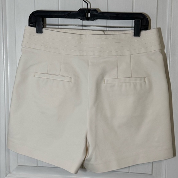 Loft High Waist Cream Women's Shorts - Picture 3 of 6